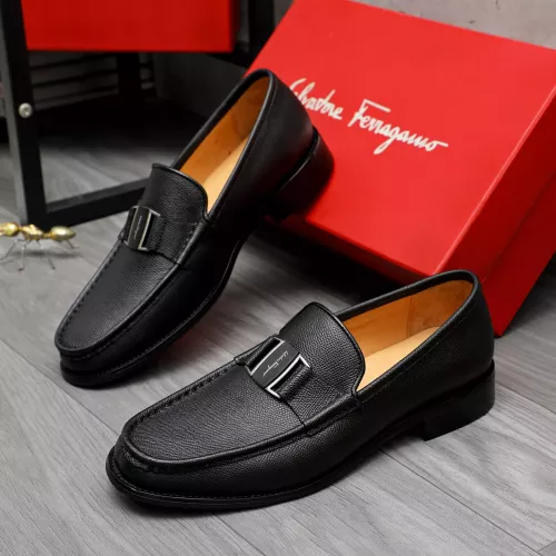 Cheap Salvatore Ferragamo Leather Shoes For Men #1284697, $$100.00 USD On Salvatore Ferragamo Leather Shoes