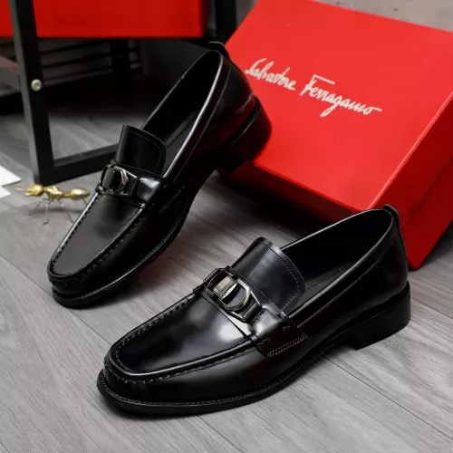 Cheap Salvatore Ferragamo Leather Shoes For Men #1284702, $$100.00 USD On Salvatore Ferragamo Leather Shoes