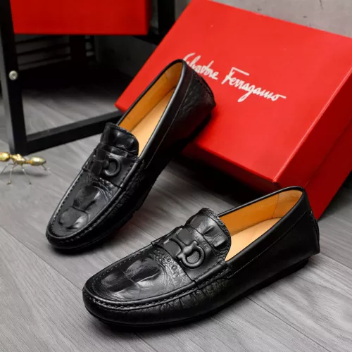 Cheap Salvatore Ferragamo Leather Shoes For Men #1284736, $$68.00 USD On Salvatore Ferragamo Leather Shoes