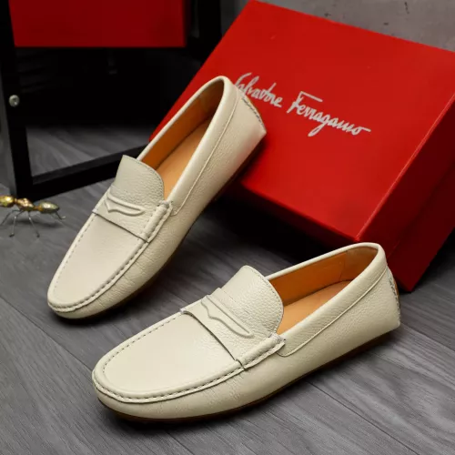 Cheap Salvatore Ferragamo Leather Shoes For Men #1284737, $$68.00 USD On Salvatore Ferragamo Leather Shoes