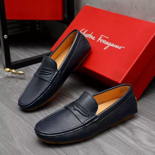 Cheap Salvatore Ferragamo Leather Shoes For Men #1284743, $$68.00 USD On Salvatore Ferragamo Leather Shoes