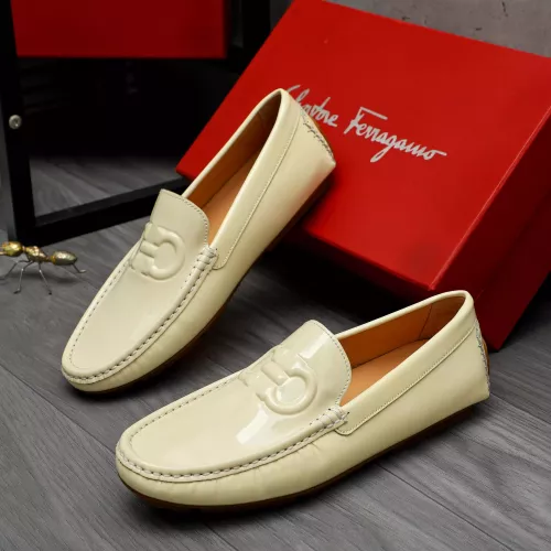 Cheap Salvatore Ferragamo Leather Shoes For Men #1284745, $$68.00 USD On Salvatore Ferragamo Leather Shoes