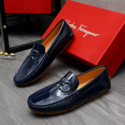 Cheap Salvatore Ferragamo Leather Shoes For Men #1284748, $$68.00 USD On Salvatore Ferragamo Leather Shoes