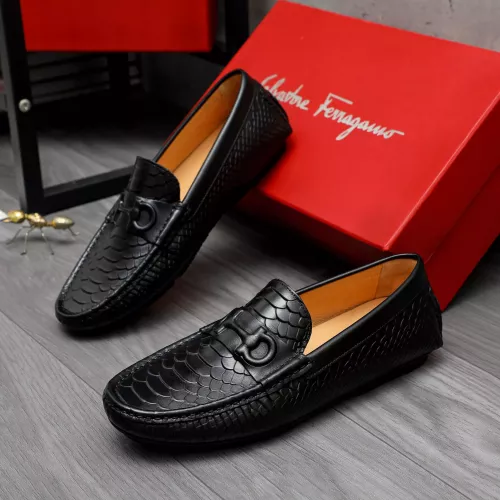 Cheap Salvatore Ferragamo Leather Shoes For Men #1284754, $$68.00 USD On Salvatore Ferragamo Leather Shoes