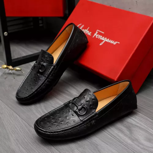 Cheap Salvatore Ferragamo Leather Shoes For Men #1284755, $$68.00 USD On Salvatore Ferragamo Leather Shoes