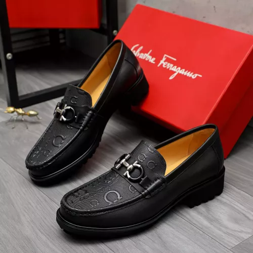 Cheap Salvatore Ferragamo Leather Shoes For Men #1284768, $$88.00 USD On Salvatore Ferragamo Leather Shoes