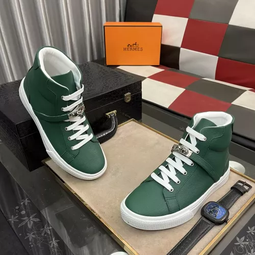 Replica Hermes High Tops Shoes For Men #1285109 $80.00 USD for Wholesale