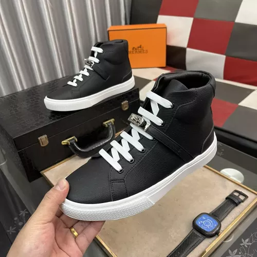 Replica Hermes High Tops Shoes For Men #1285111 $80.00 USD for Wholesale