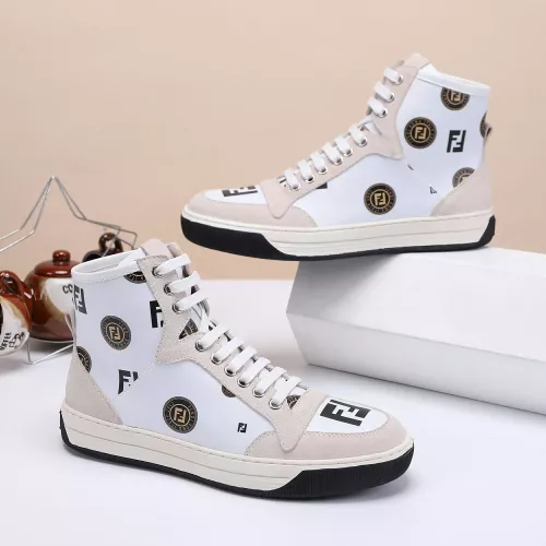 Replica Fendi High Tops Casual Shoes For Men #1285253 $80.00 USD for Wholesale