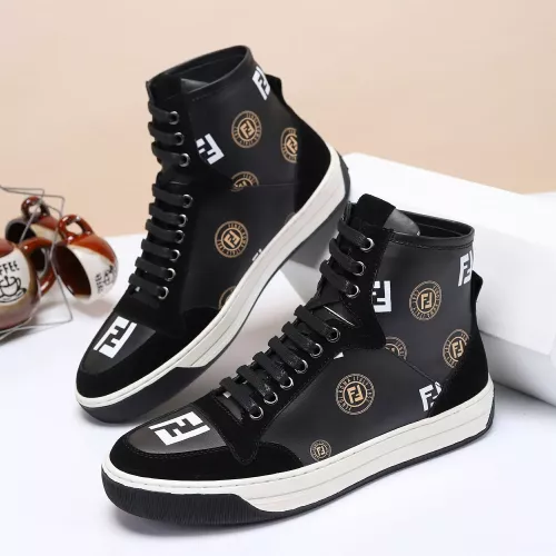 Cheap Fendi High Tops Casual Shoes For Men #1285254, $$80.00 USD On Fendi High Tops Casual Shoes