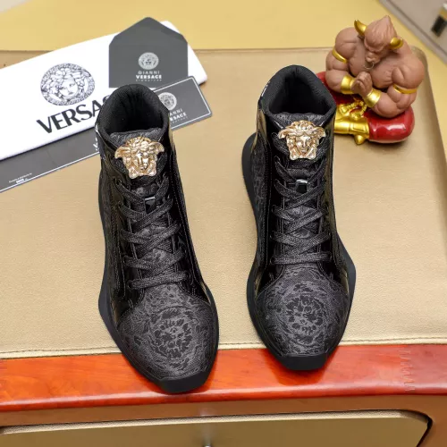 Replica Versace High Tops Shoes For Men #1285286 $76.00 USD for Wholesale