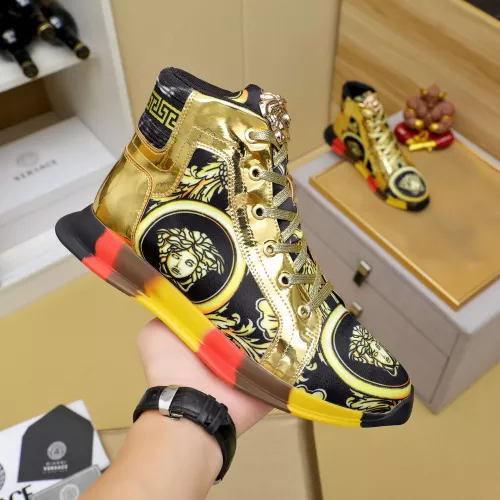 Replica Versace High Tops Shoes For Men #1285290 $76.00 USD for Wholesale