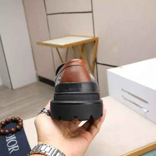 Replica Christian Dior Leather Shoes For Men #1285329 $125.00 USD for Wholesale