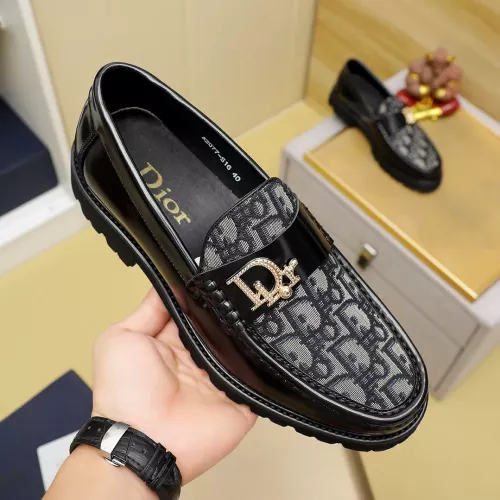 Replica Christian Dior Leather Shoes For Men #1285331 $82.00 USD for Wholesale