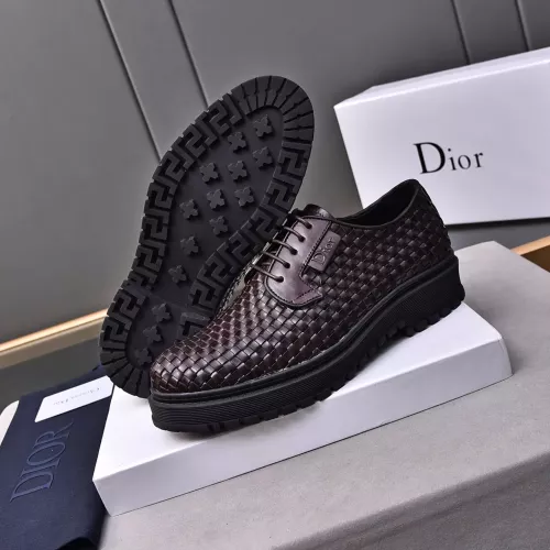 Replica Christian Dior Leather Shoes For Men #1285336 $112.00 USD for Wholesale