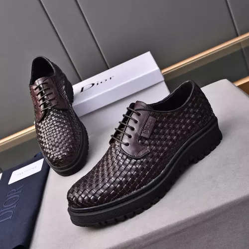 Replica Christian Dior Leather Shoes For Men #1285336 $112.00 USD for Wholesale