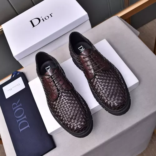 Replica Christian Dior Leather Shoes For Men #1285336 $112.00 USD for Wholesale