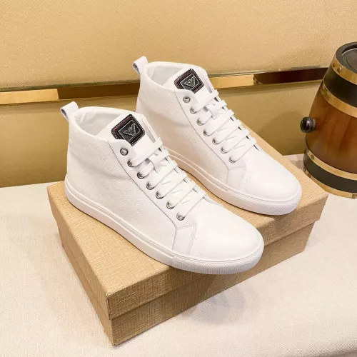 Replica Armani High Tops Shoes For Men #1285416 $80.00 USD for Wholesale