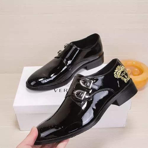 Cheap Versace Leather Shoes For Men #1285419, $$76.00 USD On Versace Leather Shoes