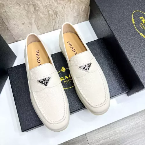 Replica Prada Leather Shoes For Men #1285513 $102.00 USD for Wholesale