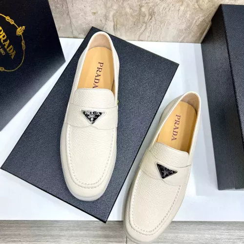 Replica Prada Leather Shoes For Men #1285513 $102.00 USD for Wholesale