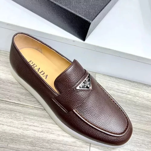 Replica Prada Leather Shoes For Men #1285516 $102.00 USD for Wholesale