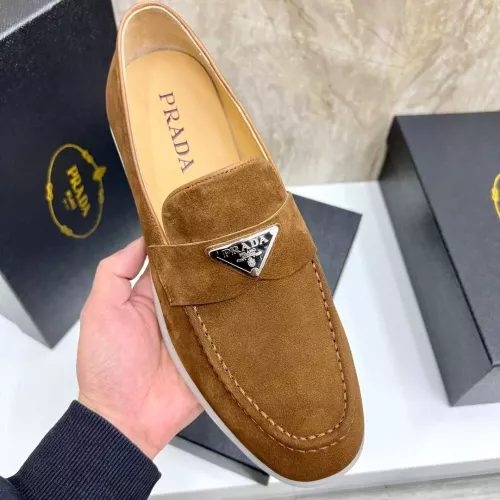 Replica Prada Leather Shoes For Men #1285520 $102.00 USD for Wholesale