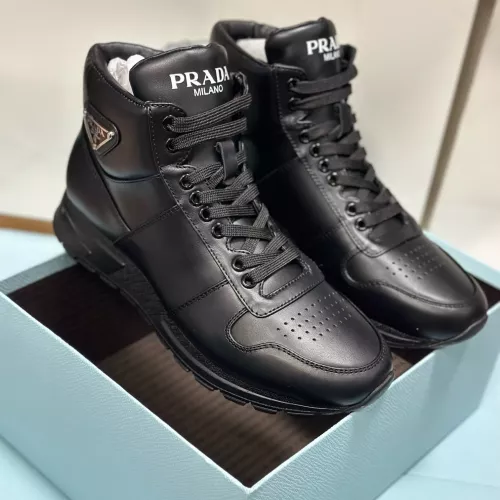 Replica Prada High Top Shoes For Men #1285534 $98.00 USD for Wholesale