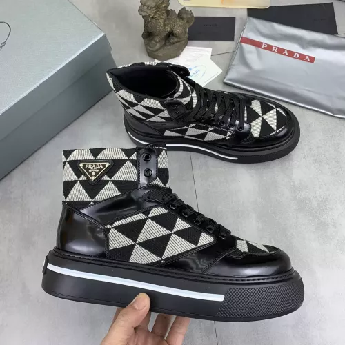 Cheap Prada High Top Shoes For Men #1285538, $$108.00 USD On Prada High Top Shoes