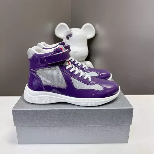 Replica Prada High Top Shoes For Men #1285551 $122.00 USD for Wholesale