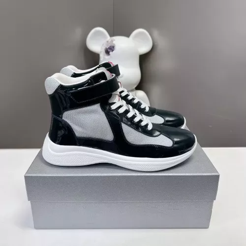 Replica Prada High Top Shoes For Men #1285555 $122.00 USD for Wholesale