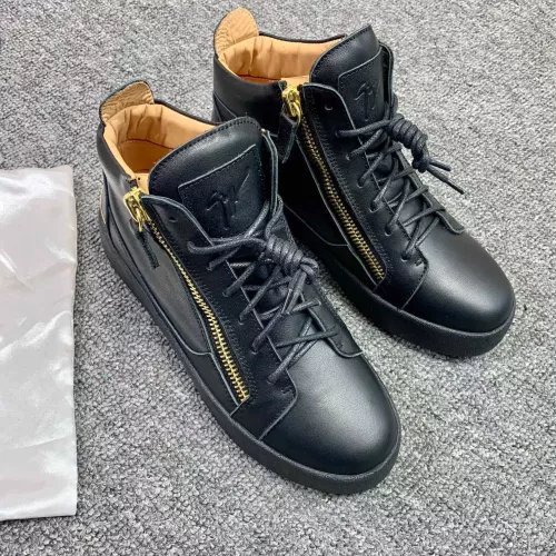 Replica Giuseppe Zanotti High Tops Shoes For Men #1285574 $98.00 USD for Wholesale