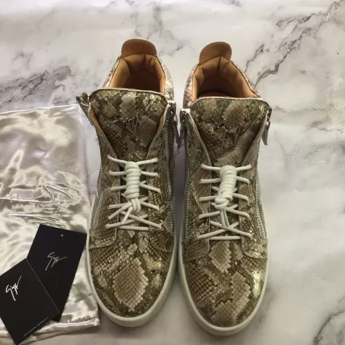 Replica Giuseppe Zanotti High Tops Shoes For Men #1285590 $102.00 USD for Wholesale