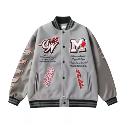 Cheap Off-White Jackets Long Sleeved For Unisex #1285761, $$76.00 USD On Off-White Jackets