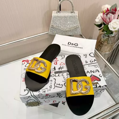 Replica Dolce & Gabbana D&G Slippers For Women #1285849 $68.00 USD for Wholesale