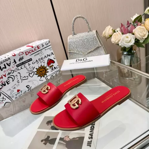 Replica Dolce & Gabbana D&G Slippers For Women #1285866 $72.00 USD for Wholesale