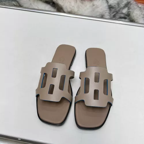 Replica Hermes Slippers For Women #1285886 $85.00 USD for Wholesale