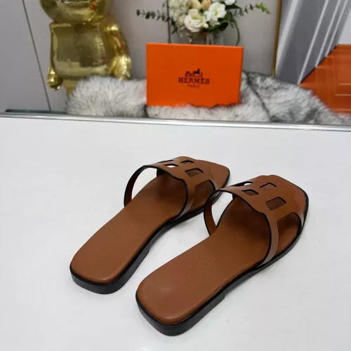 Replica Hermes Slippers For Women #1285888 $85.00 USD for Wholesale