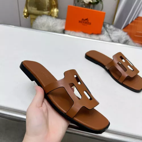 Replica Hermes Slippers For Women #1285888 $85.00 USD for Wholesale