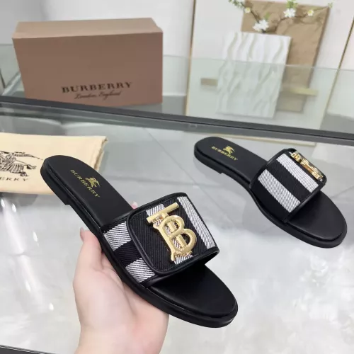 Replica Burberry Slippers For Women #1285898 $85.00 USD for Wholesale