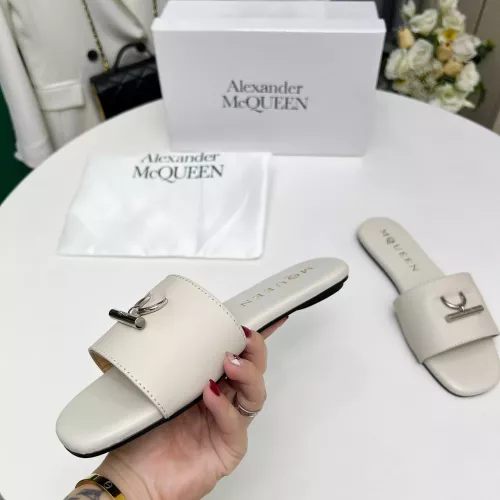 Replica Alexander McQueen Slippers For Women #1285907 $72.00 USD for Wholesale