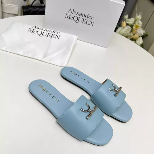 Replica Alexander McQueen Slippers For Women #1285914 $72.00 USD for Wholesale