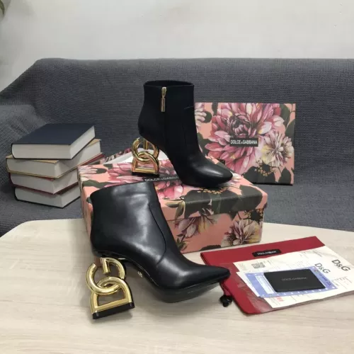 Replica Dolce & Gabbana D&G Boots For Women #1286156 $160.00 USD for Wholesale