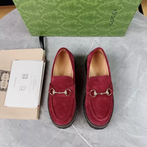 Replica Gucci Oxfords Shoes For Women #1286168 $102.00 USD for Wholesale