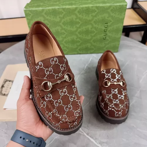 Replica Gucci Oxfords Shoes For Men #1286177 $102.00 USD for Wholesale