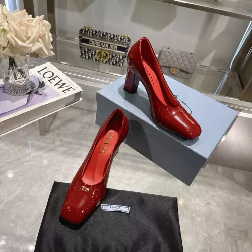 Replica Prada High-heeled Shoes For Women #1286259 $100.00 USD for Wholesale