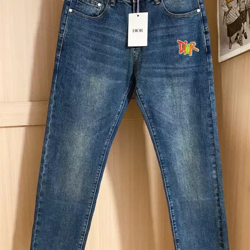 Replica Christian Dior Jeans For Men #1286306 $48.00 USD for Wholesale