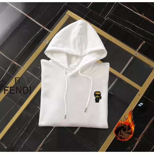 Replica Fendi Hoodies Long Sleeved For Men #1286573 $45.00 USD for Wholesale