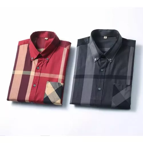 Replica Burberry Shirts Long Sleeved For Men #1286677 $42.00 USD for Wholesale