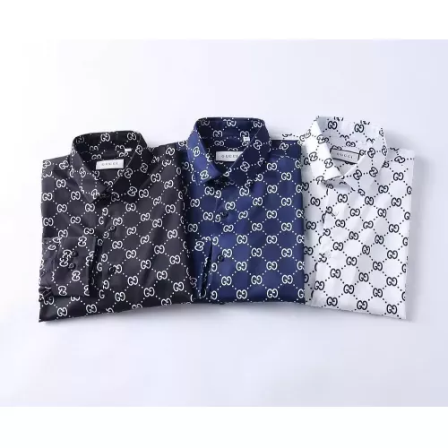 Replica Gucci Shirts Long Sleeved For Men #1286692 $45.00 USD for Wholesale